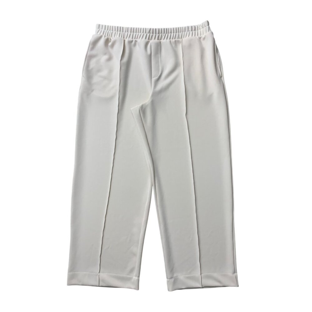 A New Day Womens Cream Pull-On Track Pants Elastic Waist Straight Leg Size XXL - Picture 4 of 8